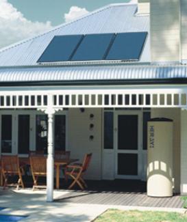 Flat Panel Solar Water Heating System